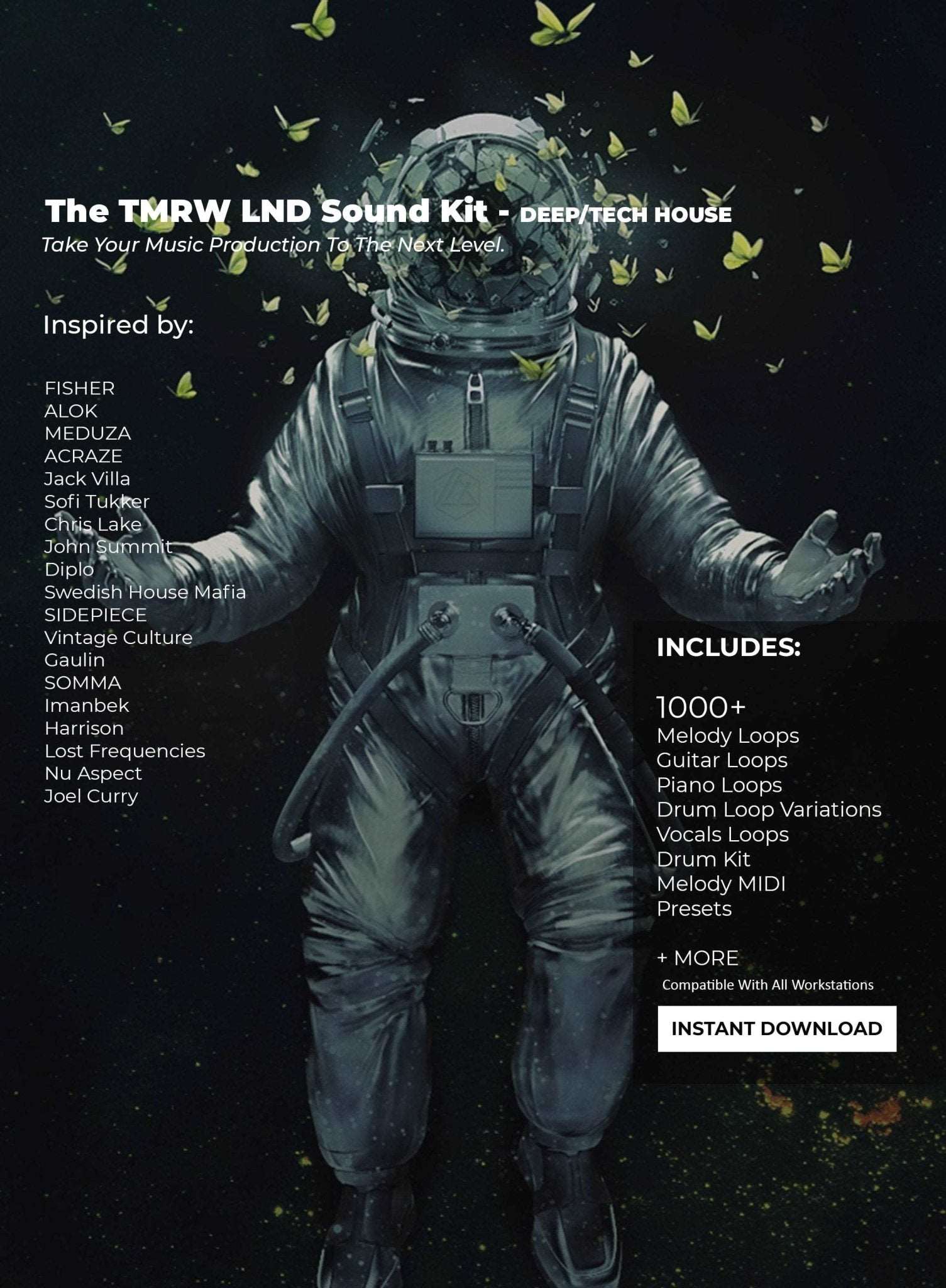 TMRW LND - DEEP/TECH HOUSE Sound Kit - Jx Studios